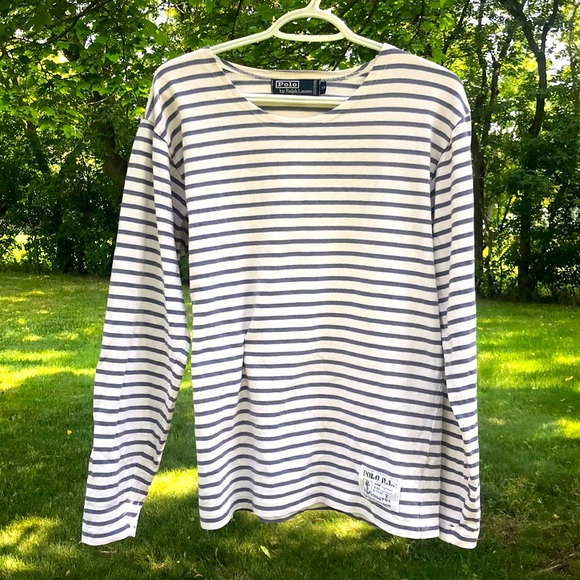 Rare Polo by Ralph Lauren Striped Long Sleeve - Picture 1 of 4
